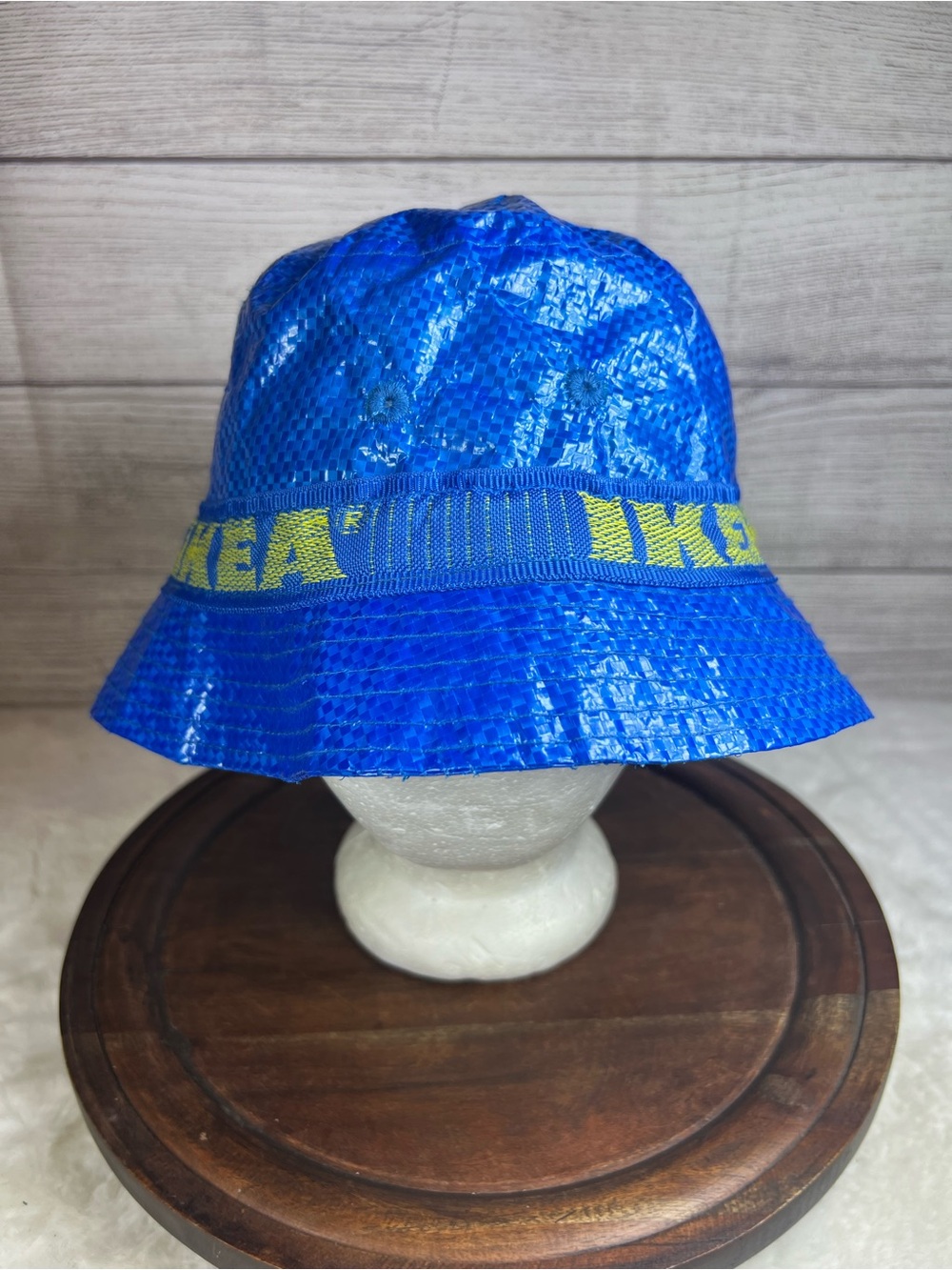 IKEA Knorva Bucket Hat Blue Frakta Bag Material Streetwear One Size